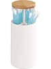 Wenko Wattenstaafjeshouder "Laresa" wit - (H)11,5 x Ø 6,5 cm