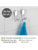 Wenko 2-delige set: wandhaken "Classic" zilverkleurig - (L)9 cm