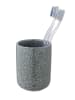 Wenko Zahnbürstenhalter ''Noto'' in Grau - (H)11,2 x Ø 8,3 cm