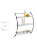 Wenko Edelstahl-Wandregal "Vermont" - (B)57 x (H)71 x (T)22 cm