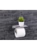 Maximex Toilettenpapierhalter in Silber - (B)18 x (H)7,5 x (T)9,5 cm