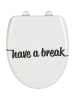 Wenko Automatyczna deska WC "have a break" w kolorze biało-czarnym