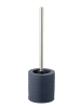Wenko Toiletgarnituur "Mila" donkerblauw - (H)39,5 x Ø 12 cm