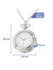 Maximex Pillendose-Taschenuhr in Silber - (L)84,5 cm