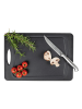 Wenko Schneidebrett "Kombi" in Anthrazit - (L)33 x (B)23 cm