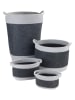 Wenko Aufbewahrungskorb "Bea" in Anthrazit - (B)18 x (H)13 x (T)12 cm