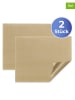 Wenko 2er-Set: Backmatten in Beige - (L)36 x (B)42 cm