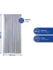 Wenko Türvorhang in Grau/ Silber - (L)200 x (B)90 cm