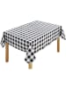 Wenko Tischdecke "Maximex" in Schwarz/ Weiß - (L)180 x (B)140 cm