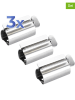 Wenko 3-delige set: tubeklemmen zilverkleurig - (H)8,3 cm