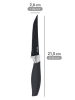 Wenko 4er-Set: Steakmesser "Otis" in Schwarz - (L)21,5 cm