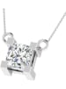 Vittoria Jewels Witgouden ketting met diamant - (L)40 cm