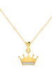 Vittoria Jewels Gouden ketting met diamanten hanger - (L)40 cm