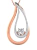 Vittoria Jewels Rosé-/ Weißgold-Anhänger mit Diamant