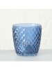 Boltze 4er-Set: Windlichter "Marilu" in Blau - (H)7,5 x Ø 7,5 cm