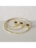 Boltze Kerzenleuchter "Circulus" in Gold - (H)3 cm