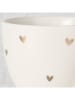 Boltze Jumbotasse "Lovely" in Weiß/ Gold - 420 ml