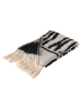 Boltze Wohndecke ''Afrique'' in Schwarz/ Beige - (L)180 x (B)125 cm