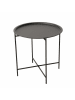 Boltze Beistelltisch ''Rocko'' in Schwarz - (H)46 x Ø 46 cm