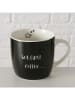 Boltze Kubek jumbo "Coffeefirst" w kolorze czarnym - 420 ml