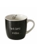 Boltze Jumbotasse "Coffeefirst" in Schwarz - 420 ml