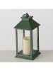 Boltze LED-Laterne "Henrietta" in Grün - (H)30 cm