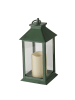Boltze LED-Laterne "Henrietta" in Grün - (H)30 cm