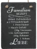 Boltze 2er-Set: Wandschilder "Rezept" in Schwarz - (B)15 x (H)20 cm