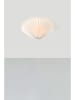 Marksljöd Lampa sufitowa "Plisado" w kolorze białym - wys. 20 x Ø 48 cm