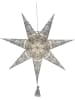 STAR Trading Papierstern "Tärnaby" in Grau/ Weiß - Ø 60 cm