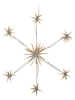 STAR Trading LED-Dekoanhänger "Flower Snowflake" in Weiß - (L)50 x (B)50 cm