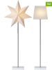 STAR Trading 2-delige set: decoratieve led-lampen "Moa" wit