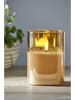 STAR Trading LED-Windlicht "Flamme" in Gold - (H)12,5 x 9 cm