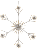 STAR Trading LED-Silhouette "Flower Snowflake" in Weiß - Ø 60 cm