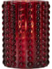 STAR Trading LED-Wachskerze "Flamme Dotty" in Rot - (H)12,5 cm