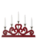 Marksljöd Adventsleuchter "Enerby" in Rot - (B)47 x (H)35,5 cm