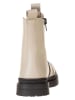 lamino Leder-Chelsea-Boots in Creme