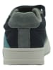 lamino Leder-Sneakers in Dunkelblau/ Hellblau
