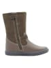 lamino Leder-Boots in Khaki