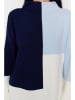 trendyol Pullover in Dunkelblau/ Weiß/ Hellblau
