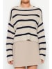 trendyol Trui beige/donkerblauw