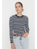 trendyol Trui donkerblauw/wit