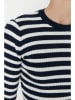 trendyol Pullover in Dunkelblau/ Weiß