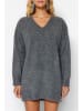 trendyol Gebreide jurk grijs