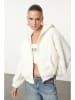 trendyol Bluza w kolorze kremowym