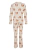 trendyol Pyjama in Beige/ Braun/ Orange