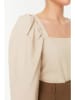 trendyol Bluzka w kolorze beżowym