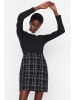 trendyol Kleid in Schwarz/ Weiß
