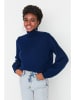 trendyol Rollkragenpullover in Dunkelblau
