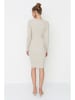 trendyol Gebreide jurk zandkleurig